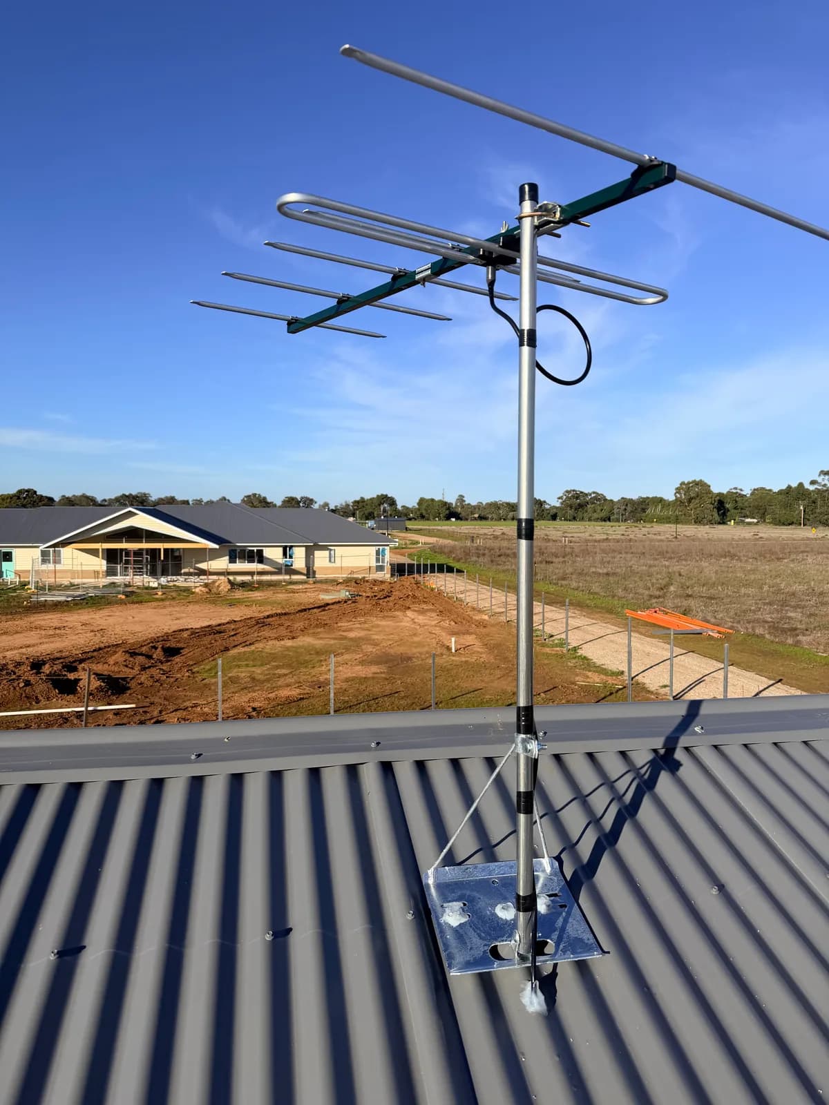 TV antenna installed on a new home in Angle Vale, Adelaide