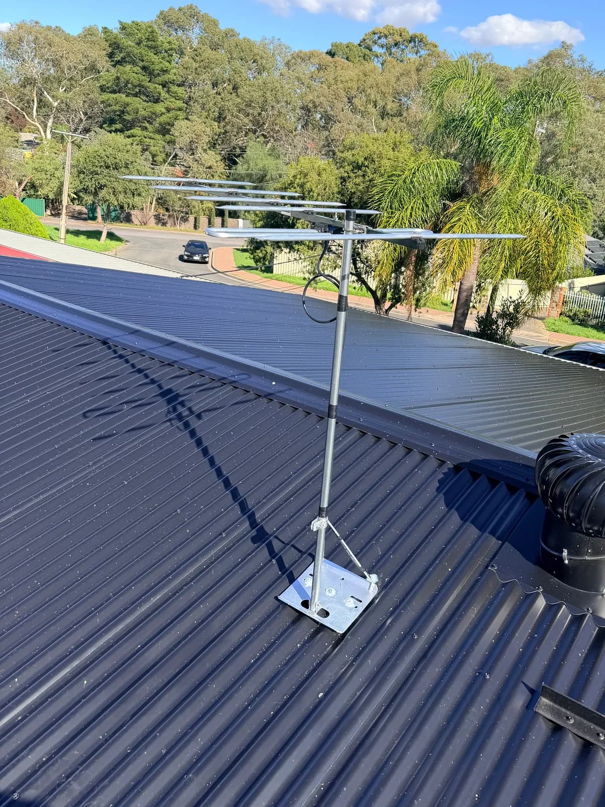 TV antenna installed on a home in Golden Grove, Adelaide