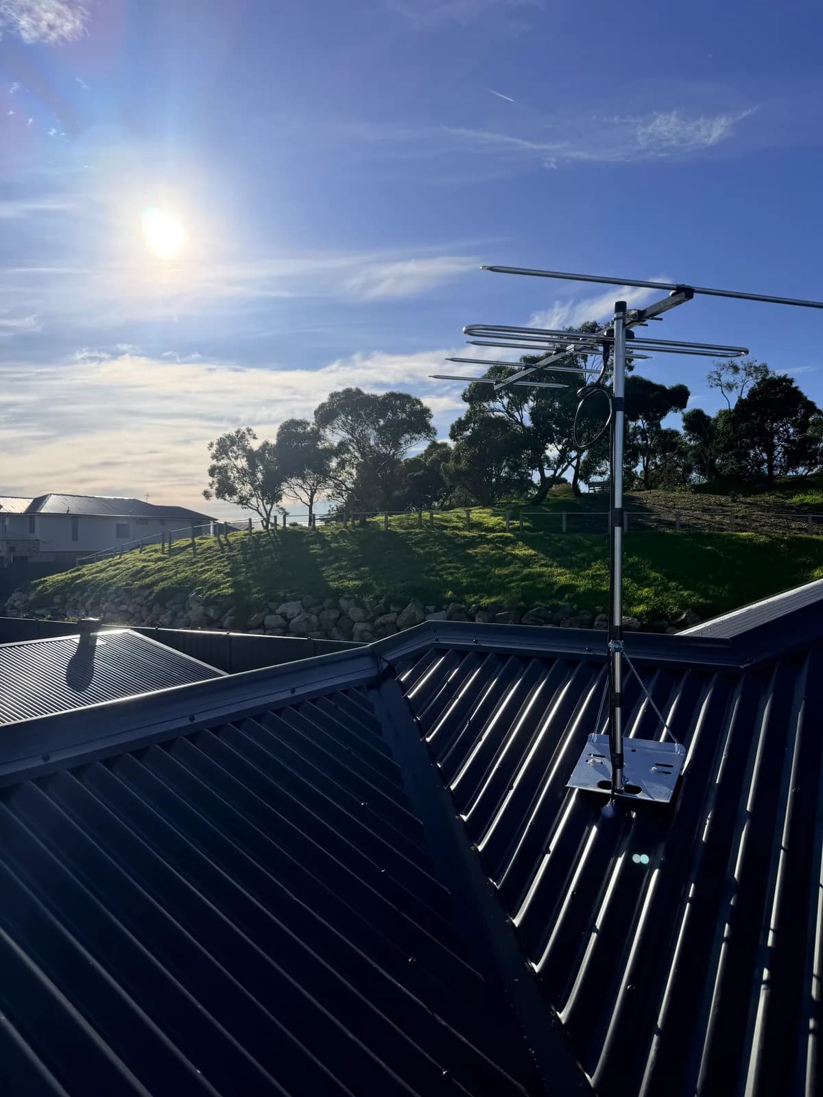 New TV antenna installed on a newly built home in Morphett Vale, Adelaide